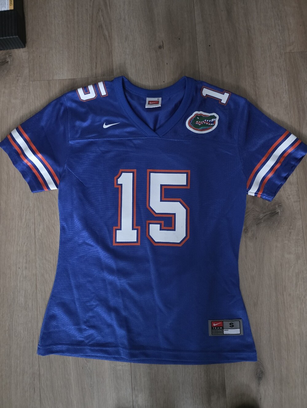 Nike Blue Florida Gators #15 Jersey with White and Orange Accents